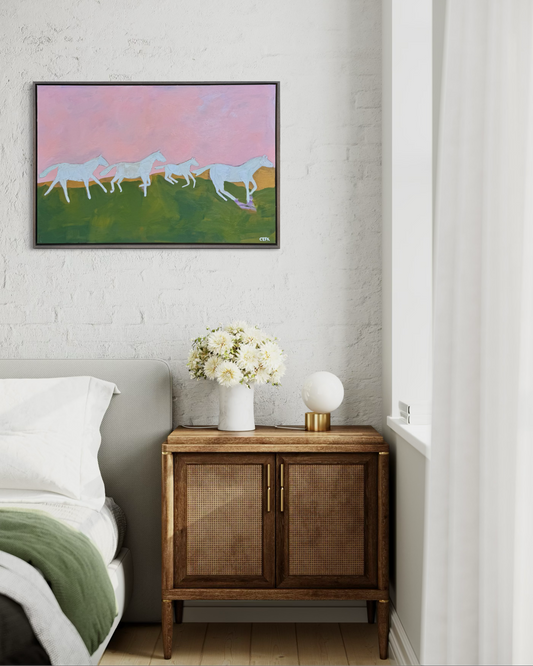 let the horses run 940mm x 640mm
