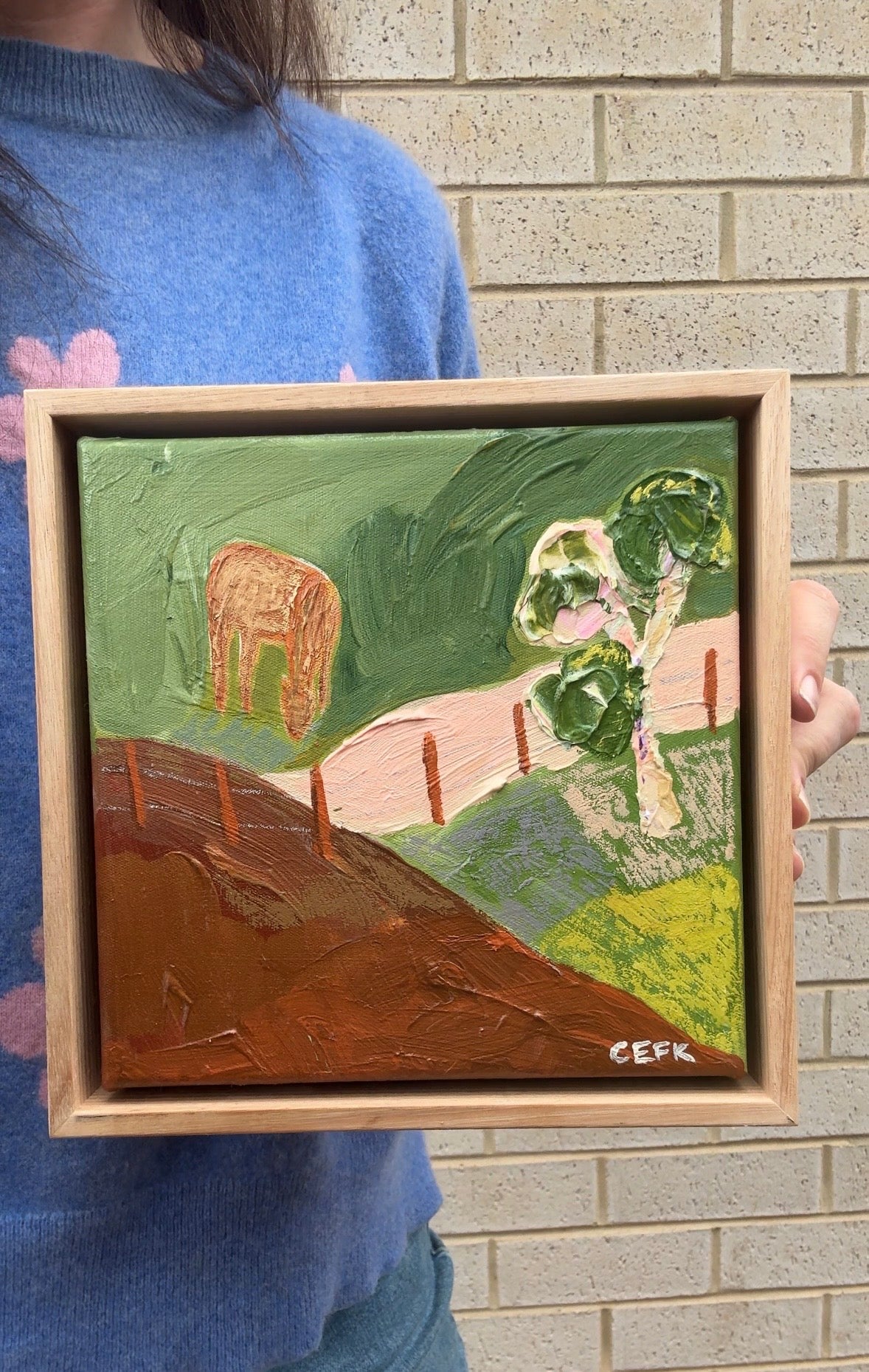 somewhere in the olive 230mm x 230mm
