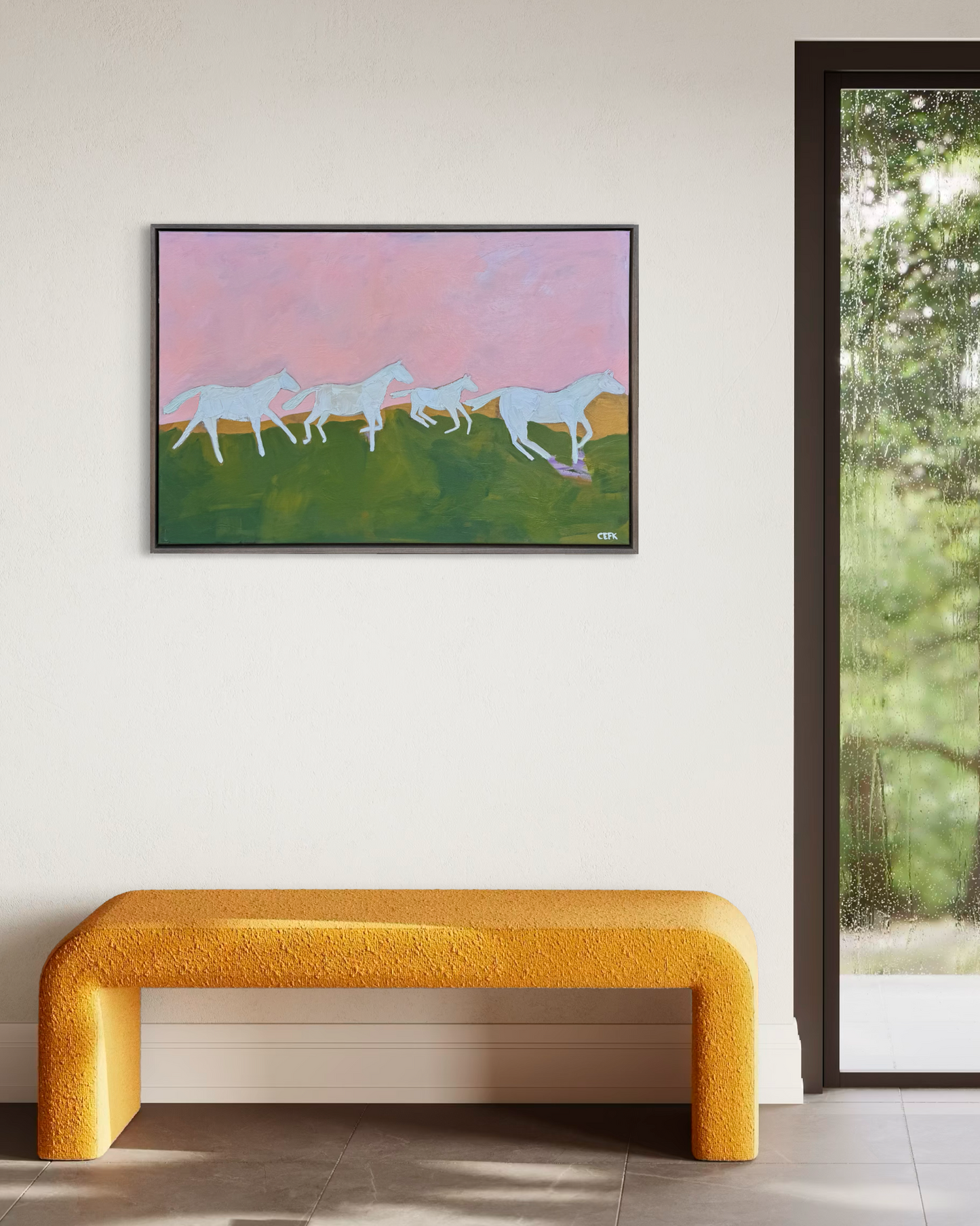 let the horses run 940mm x 640mm