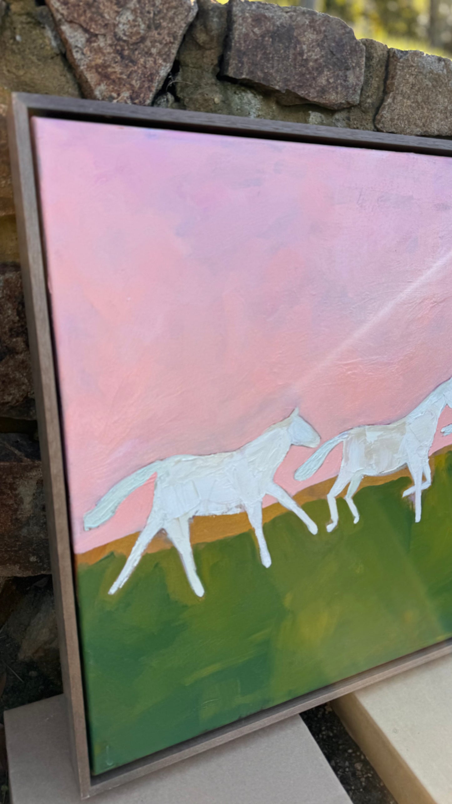 let the horses run 940mm x 640mm