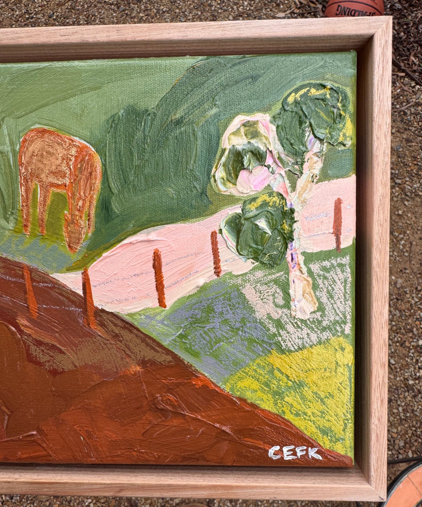 somewhere in the olive 230mm x 230mm