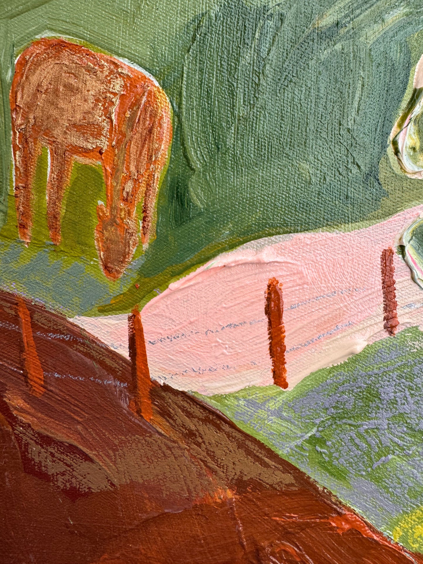 somewhere in the olive 230mm x 230mm