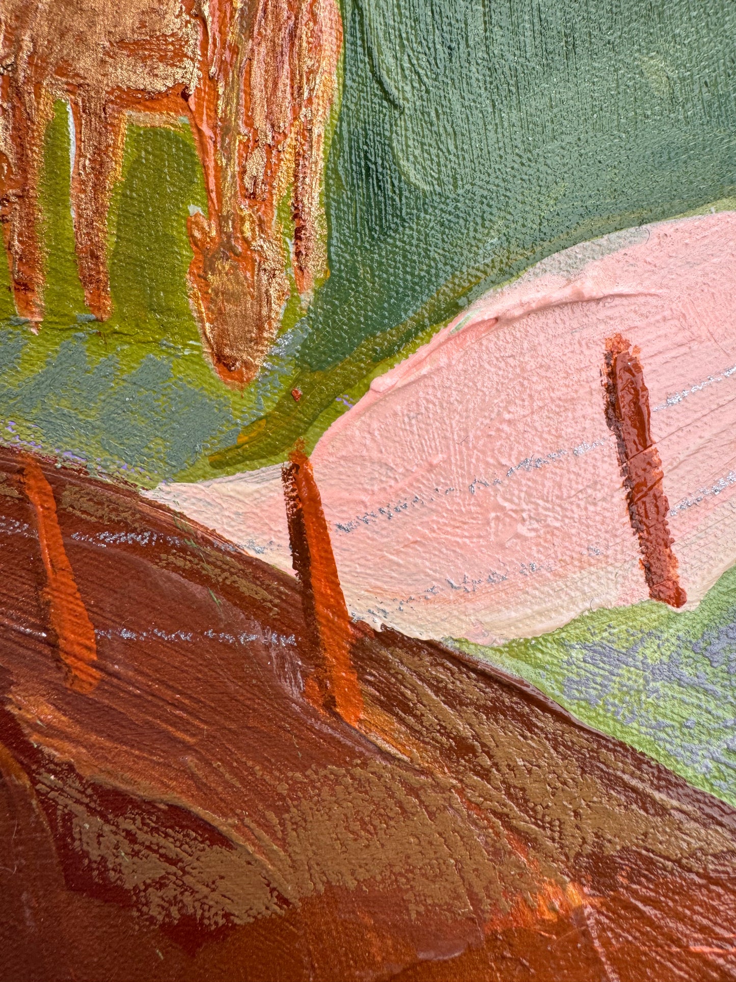 somewhere in the olive 230mm x 230mm