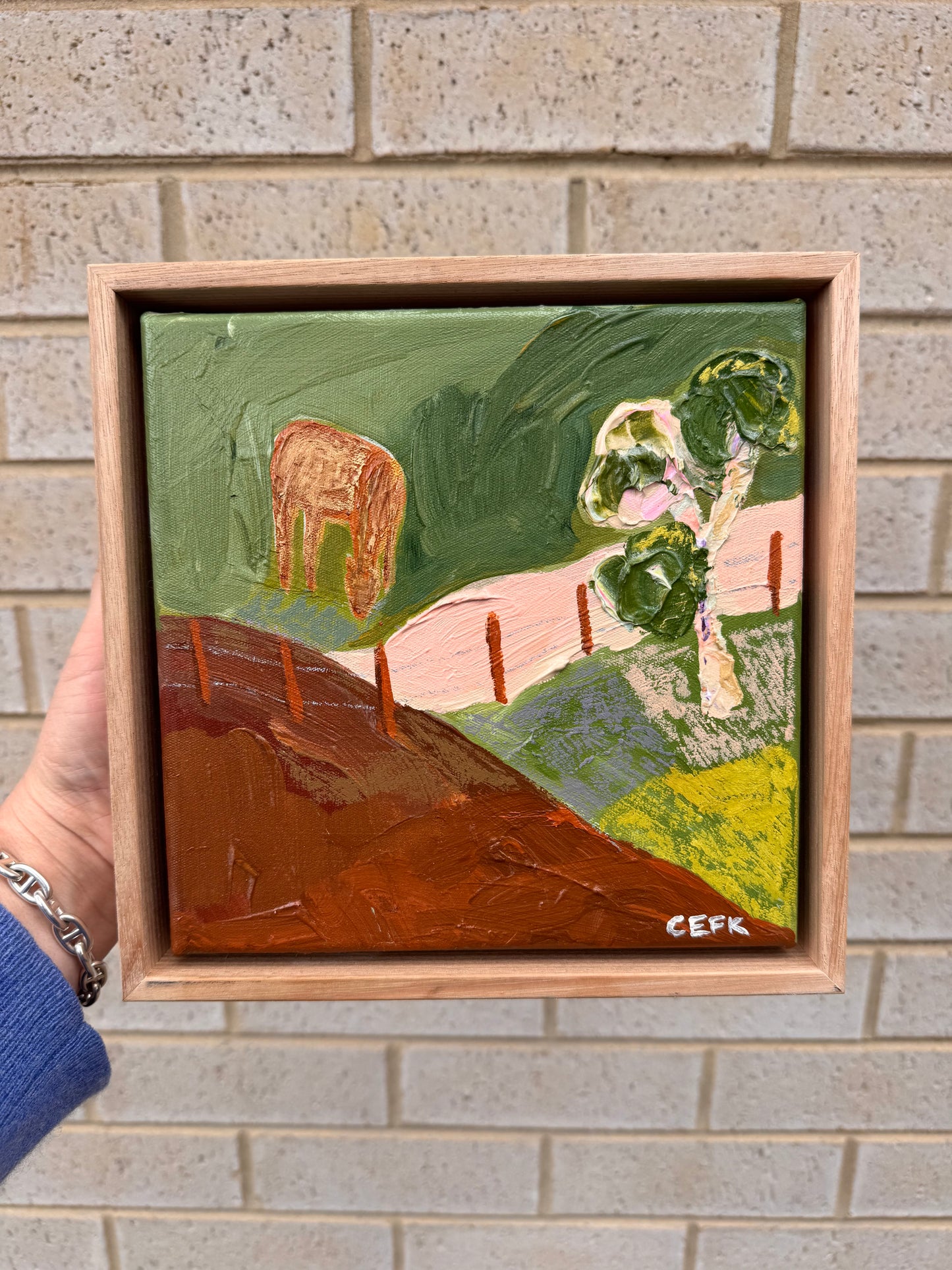 somewhere in the olive 230mm x 230mm