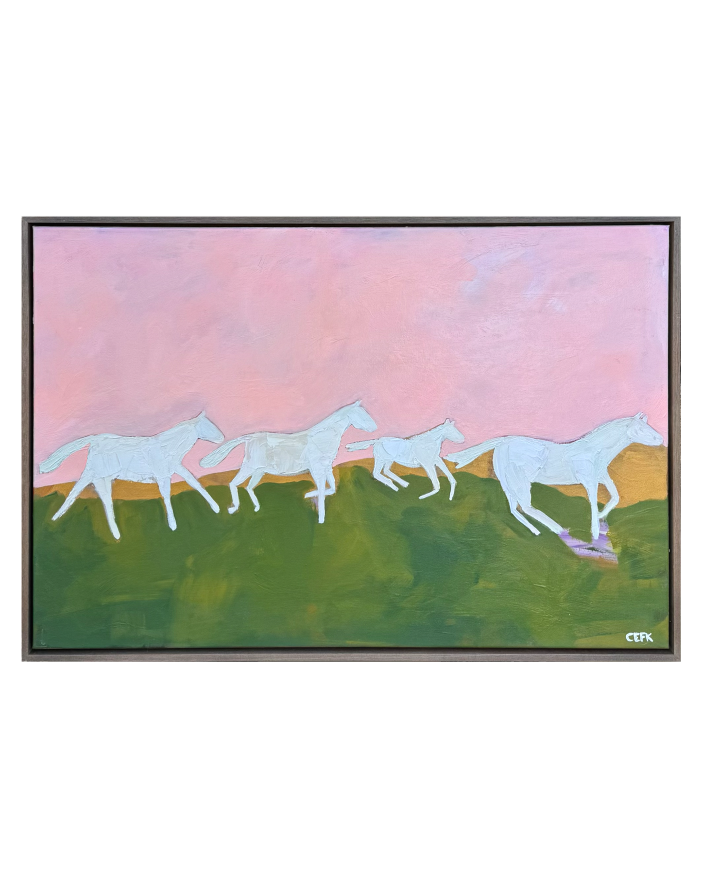 let the horses run 940mm x 640mm