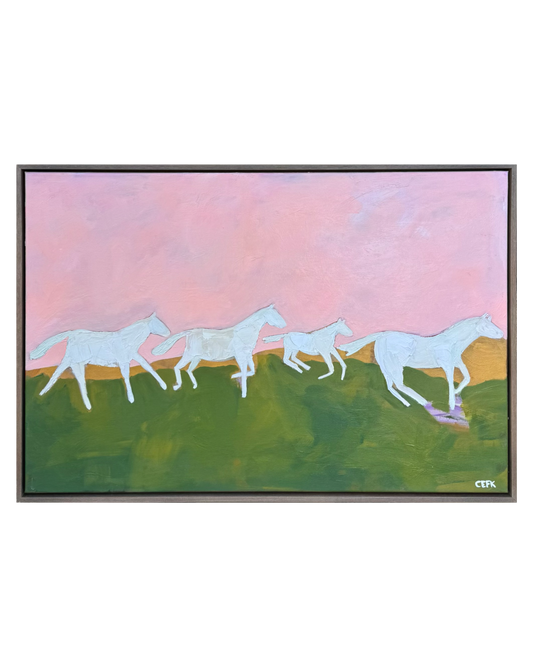 let the horses run 940mm x 640mm