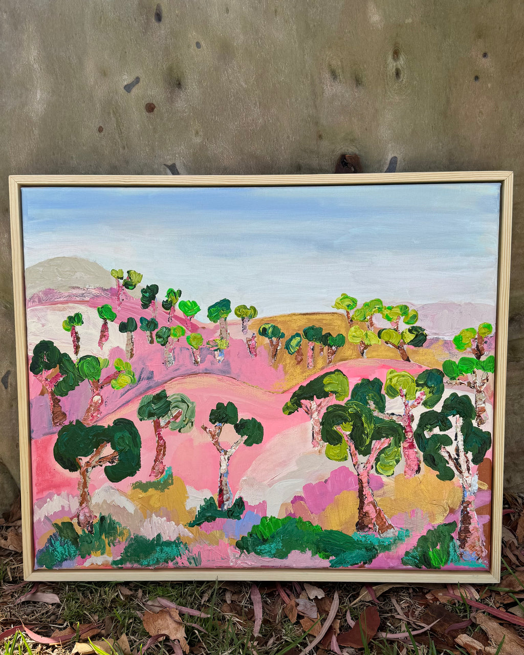 over the golden hills 637mm × 537mm