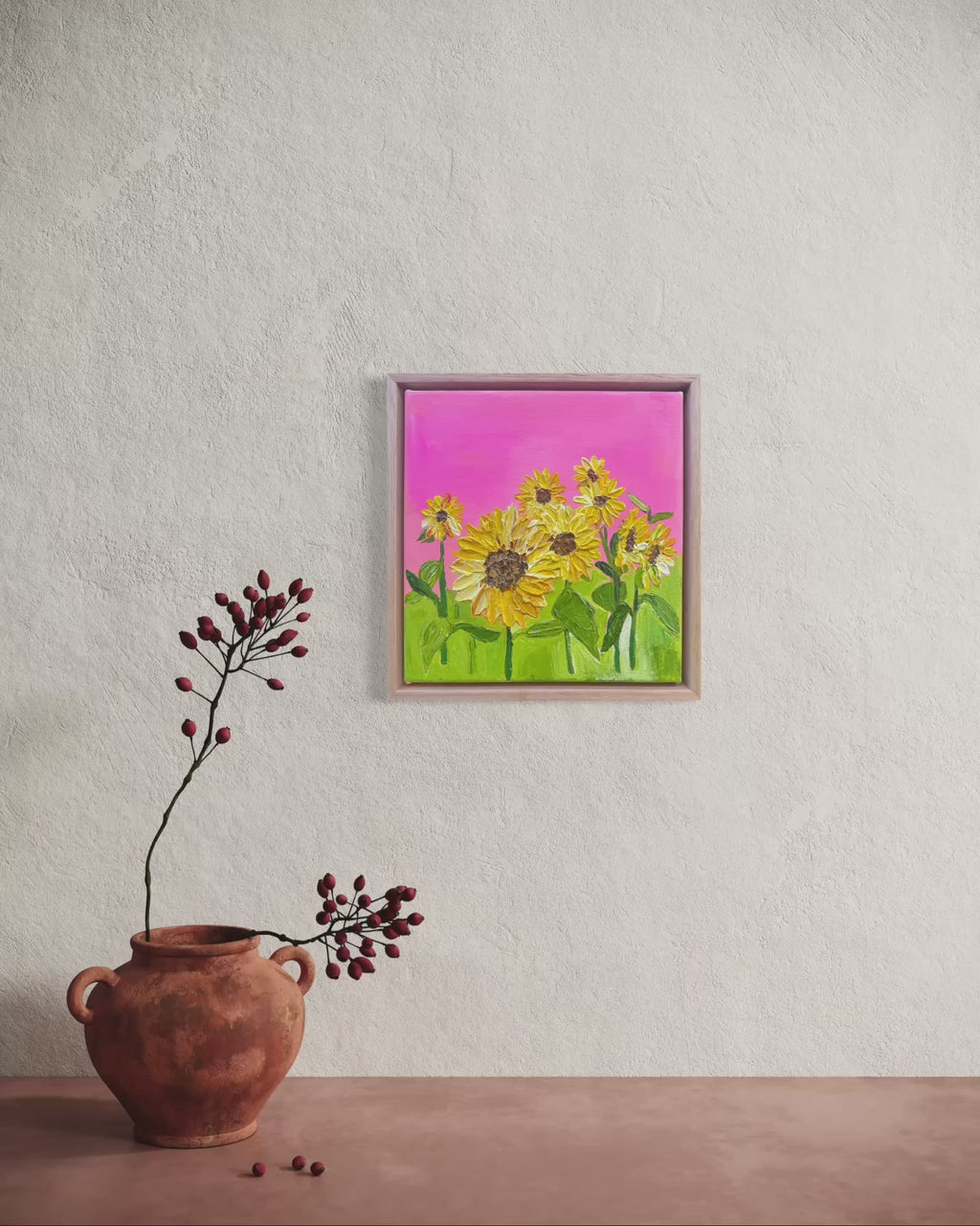 sunflowers and you 280mm x 280mm
